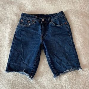Levi’s Premium cut off jean shorts